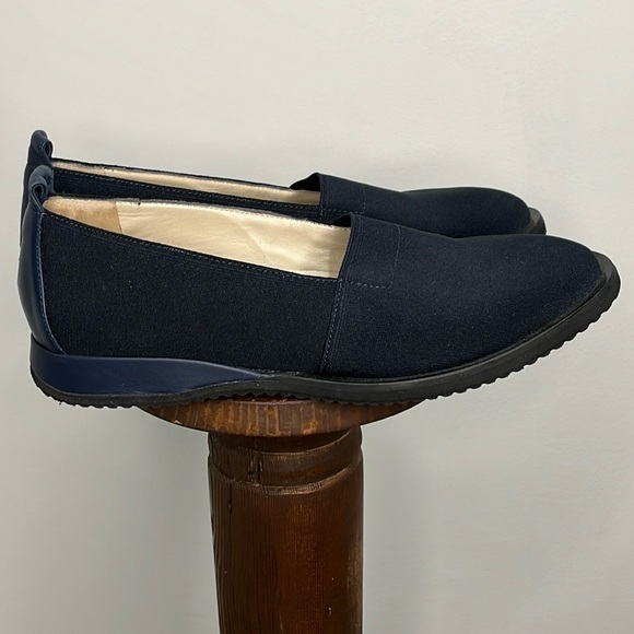 Navy Blue Slip On Loafers Womens Size 9 Shoes Amalfi by Rangoni Firenze Ercole - Picture 4 of 13